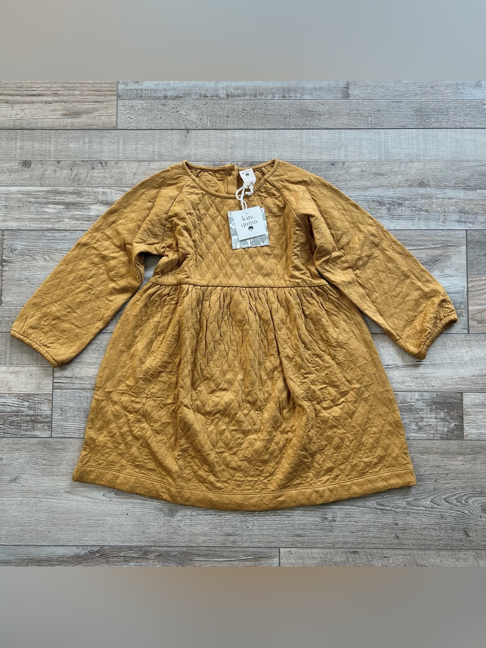 NWT Kate Quinn Girls Bamboo Quilted Dress Size 5